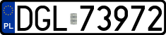 License plates of Poland, Regular car plates