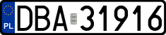 License plates of Poland, Regular car plates