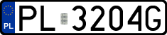 License plates of Poland, Regular car plates
