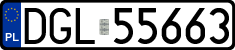 License plates of Poland, Regular car plates