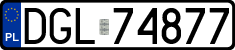 License plates of Poland, Regular car plates