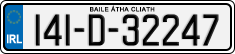 License plate of Ireland, Regular plates