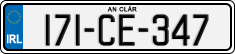 License plate of Ireland, Regular plates