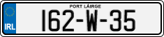 License plate of Ireland, Regular plates