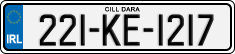License plate of Ireland, Regular plates