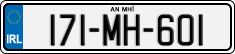 License plate of Ireland, Regular plates