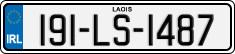License plate of Ireland, Regular plates
