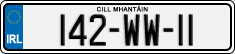 License plate of Ireland, Regular plates