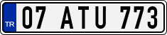 License plate of Turkey, Regular plates