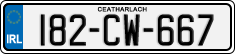 License plate of Ireland, Regular plates