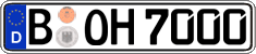 German license plate, Regular plates