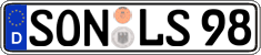 German license plate, Regular plates