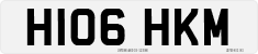 License plate of the United Kingdom, 1983 year system