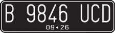 License plate of Indonesia, Regular plates