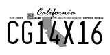 California, Temporary (AB12C34)