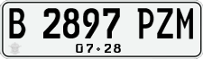 License plate of Indonesia, Regular plates