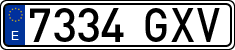 License plates of Spain, Ordinary (2000)