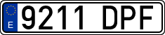 License plates of Spain, Ordinary (2000)