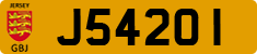 License plate of Jersey, Regular plates (J123456)