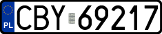 License plates of Poland, Regular car plates