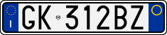License plate of Italy, Cars (1994 year series)