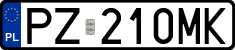 License plates of Poland, Regular car plates