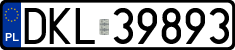 License plates of Poland, Regular car plates