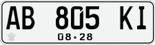 License plate of Indonesia, Regular plates