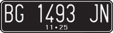 License plate of Indonesia, Regular plates