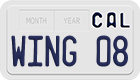 California, Vanity Plates