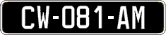 French license plate, SIV (oldtimers)