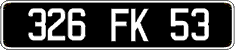 French license plate, FNI