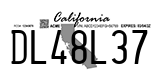 California, Temporary (AB12C34)