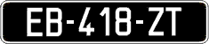 French license plate, SIV (oldtimers)
