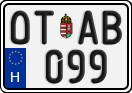 license plates of Hungary, Oldtimers (2022)