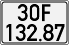 License plate of Vietnam, Cars