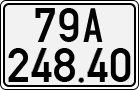 License plate of Vietnam, Cars