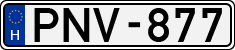 license plates of Hungary, Cars (1990)