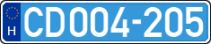 license plates of Hungary, Diplomatic