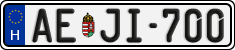 license plates of Hungary, Regular plates (2022)