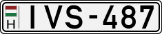 license plates of Hungary, Cars (1990)