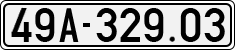 License plate of Vietnam, Cars