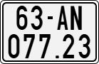 License plate of Vietnam, Motorcycles
