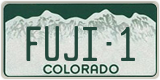 Colorado, Vanity Plates