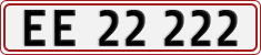 License plate of Denmark, Regular plates