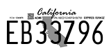 California, Temporary (AB12C34)