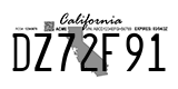 California, Temporary (AB12C34)