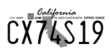 California, Temporary (AB12C34)