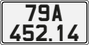 License plate of Vietnam, Cars