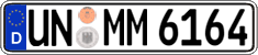German license plate, Regular plates